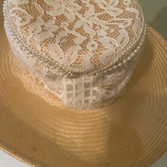 Beautiful Sonni of S F Natural Straw Church Dress Hat - Picture 4 of 8
